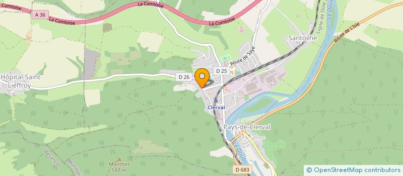 localisation de l'entreprise MADAME CELINE FOURCAULT  PAYS-DE-CLERVAL
