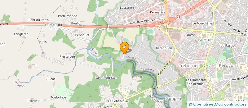 localisation de l'entreprise MADAME CELINE FOURCEAUX à VANNES