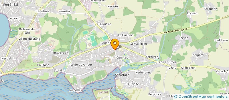localisation de l'entreprise MADAME CELINE FOURIAUX  RIANTEC