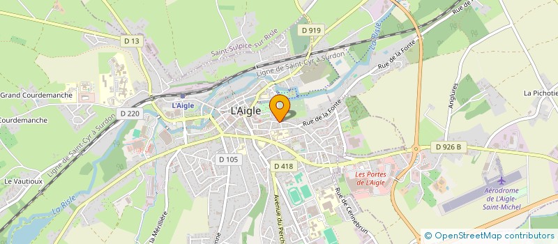 localisation de l'entreprise MADAME CELINE FOURNIER à L'AIGLE