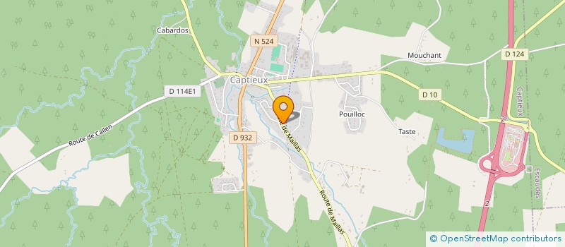 localisation de l'entreprise MADAME CELINE FOURNIER  CAPTIEUX