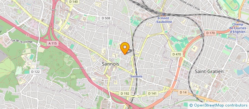 localisation de l'entreprise MADAME CELINE FOURNILLON  SANNOIS