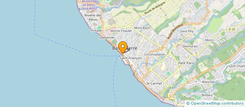 localisation de l'entreprise MADAME CELINE FOURRIER à BASSE-TERRE