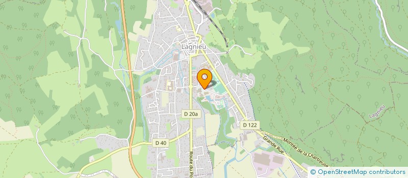 localisation de l'entreprise MADAME CELINE FRACHEBOUD  LAGNIEU