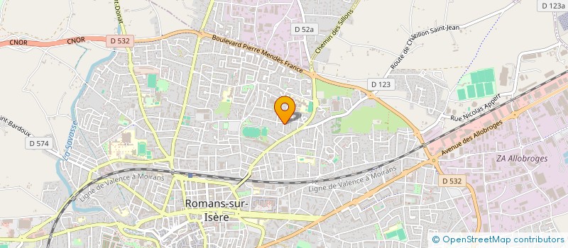 localisation de l'entreprise MADAME CELINE FREMONT  ROMANS-SUR-ISERE