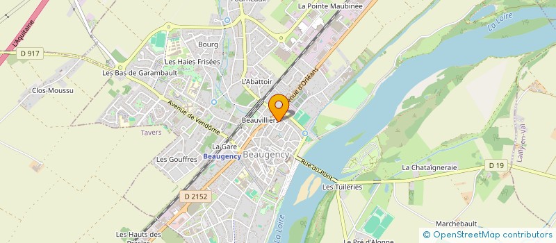 localisation de l'entreprise MADAME CELINE FREMONT à BEAUGENCY