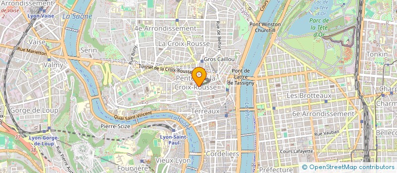 localisation de l'entreprise MADAME CELINE FREZZA à LYON