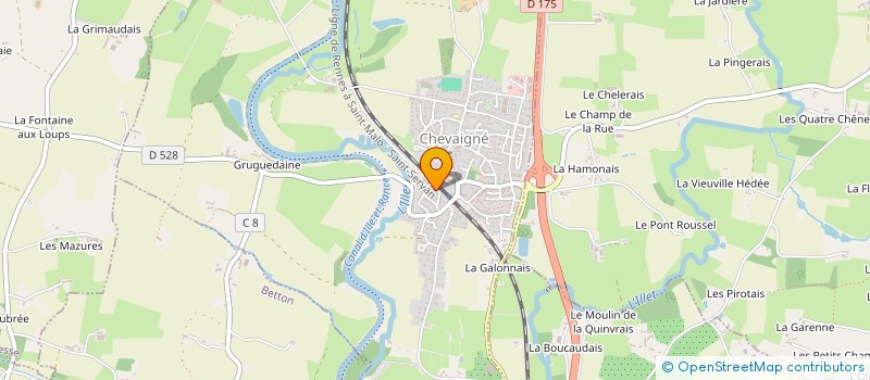 localisation de l'entreprise MADAME CELINE FROGE  CHEVAIGNE