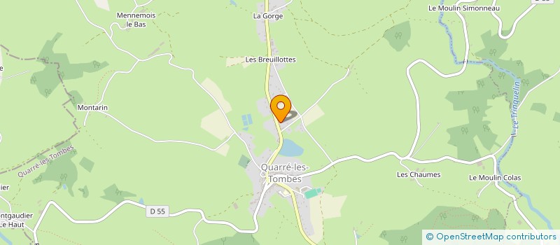 localisation de l'entreprise MADAME CELINE FROISSART  QUARRE-LES-TOMBES