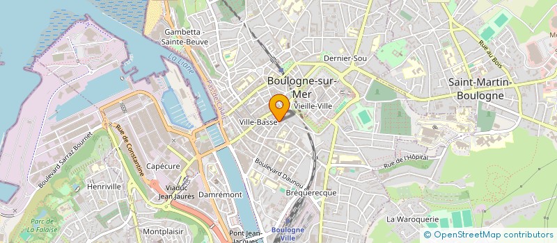 localisation de l'entreprise MADAME CELINE FROMENTEIL  BOULOGNE-SUR-MER