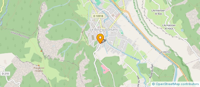 localisation de l'entreprise MADAME CELINE FRONTERA SIMONIN  LE BOURG-D'OISANS