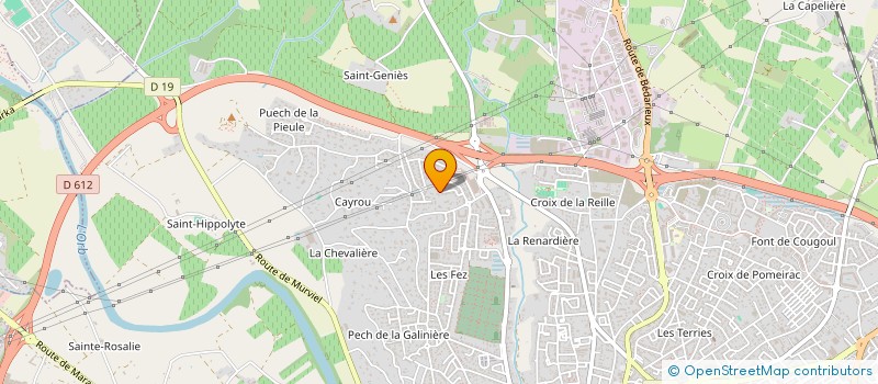 localisation de l'entreprise MADAME CELINE FROYE à BEZIERS