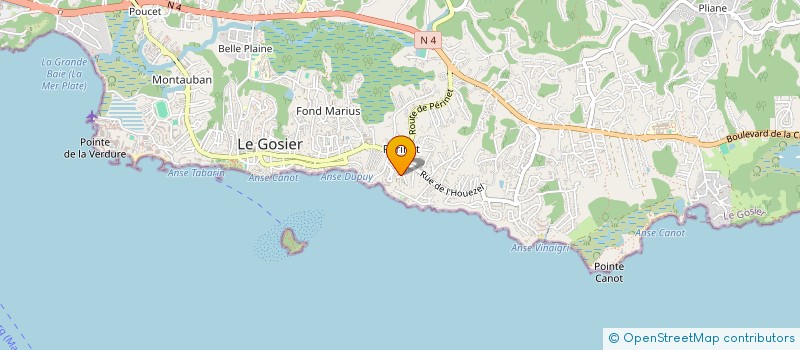 localisation de l'entreprise MADAME CELINE FUNFROCK à LE GOSIER