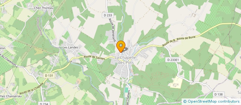 localisation de l'entreprise MADAME CELINE GAILLARD  LA CHAPELLE-DES-POTS