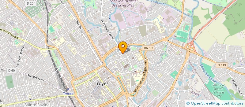 localisation de l'entreprise MADAME CELINE GAILLARD  SAINTE-SAVINE