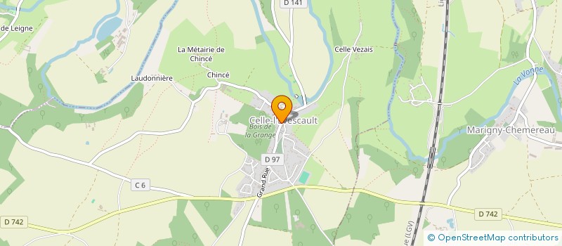 localisation de l'entreprise MADAME CELINE GAILLARD à CELLE-LEVESCAULT