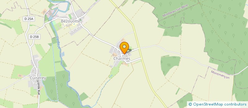 localisation de l'entreprise MADAME CELINE GAIROIRD  CHARMES