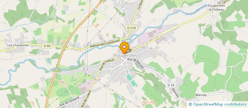 localisation de l'entreprise MADAME CELINE GALLAIRE à FOUGEROLLES-SAINT-VALBERT