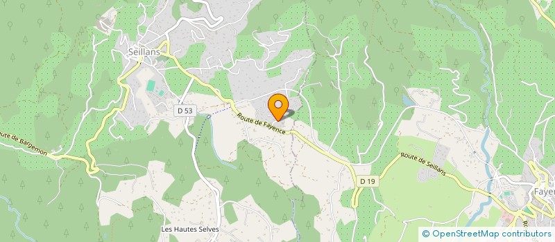 localisation de l'entreprise MADAME CELINE GALLI  SEILLANS