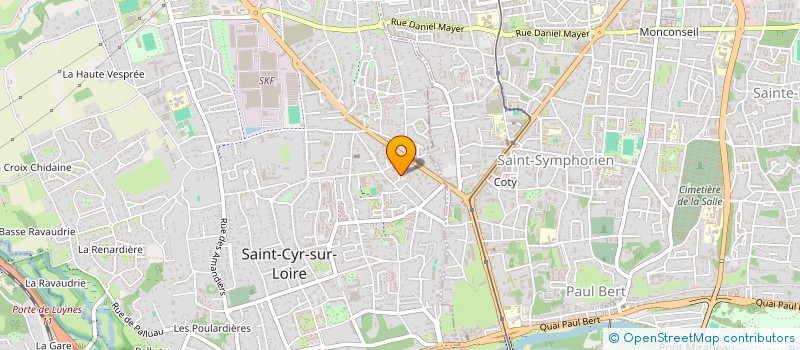 localisation de l'entreprise MADAME CELINE GALNON  SAINT-CYR-SUR-LOIRE