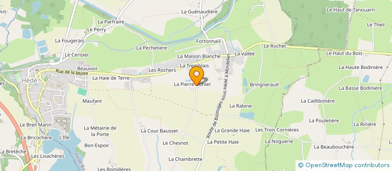 localisation de l'entreprise MADAME CELINE GAMBARDELLA  HEDE-BAZOUGES