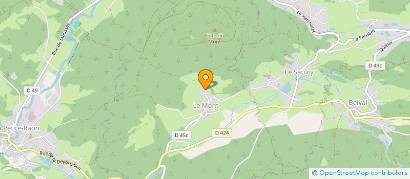 localisation de l'entreprise MADAME CELINE GANDER  LE MONT