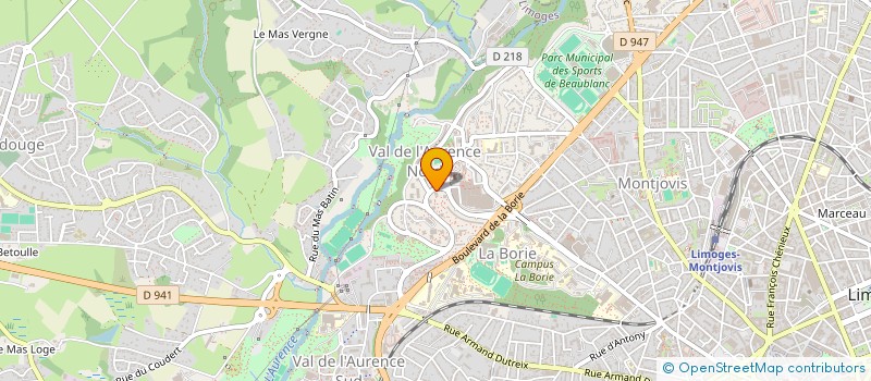 localisation de l'entreprise MADAME CELINE GANTEIILE à LIMOGES