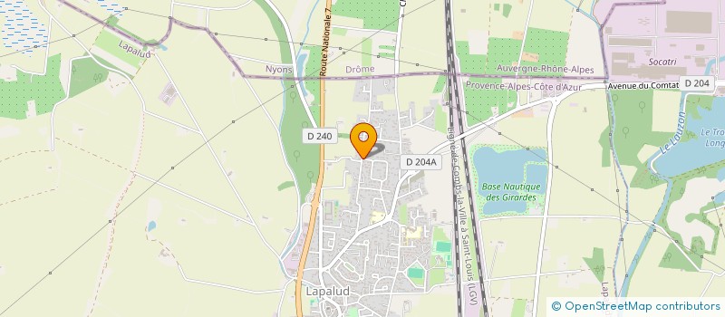 localisation de l'entreprise MADAME CELINE GARAIX  LAPALUD