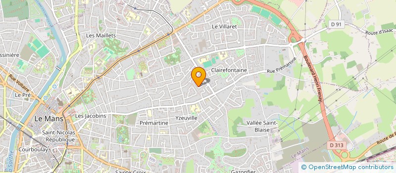 localisation de l'entreprise MADAME CELINE GARBEZ  LE MANS