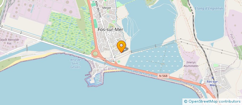 localisation de l'entreprise MADAME CELINE GARCIA  FOS-SUR-MER