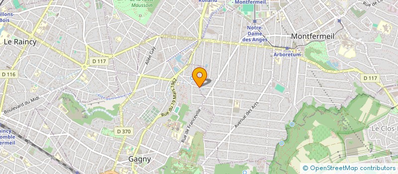 localisation de l'entreprise MADAME CELINE GARCIA  GAGNY