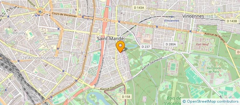 localisation de l'entreprise MADAME CELINE GARCIA à SAINT-MANDE