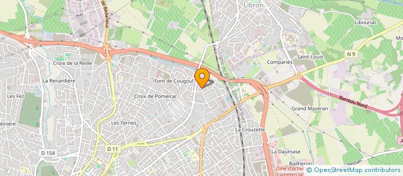 localisation de l'entreprise MADAME CELINE GARCIA à BEZIERS