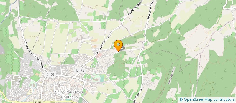 localisation de l'entreprise MADAME CELINE GARDES à SAINT-PAUL-TROIS-CHATEAUX