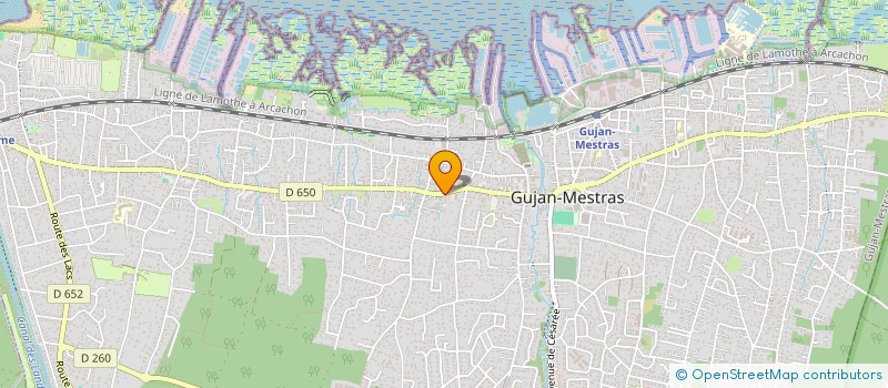 localisation de l'entreprise MADAME CELINE GARIN  GUJAN-MESTRAS