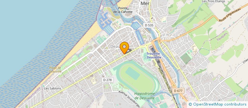 localisation de l'entreprise MADAME CELINE GARREAU à DEAUVILLE