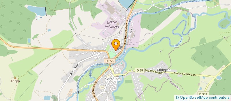 localisation de l'entreprise MADAME CELINE GASPARD  SARRALBE