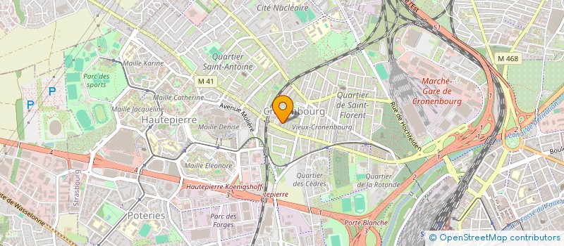 localisation de l'entreprise MADAME CELINE GASS à STRASBOURG