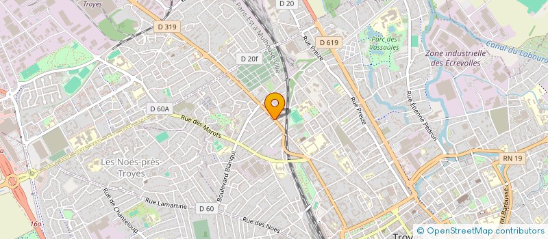 localisation de l'entreprise MADAME CELINE GATELLIER  TROYES