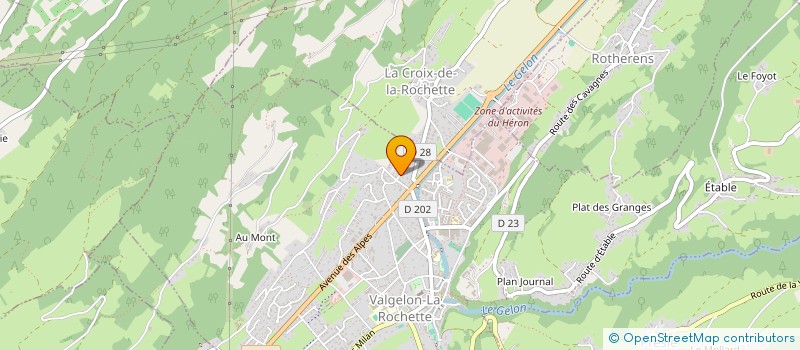 localisation de l'entreprise MADAME CELINE GAUCHER  VALGELON-LA ROCHETTE