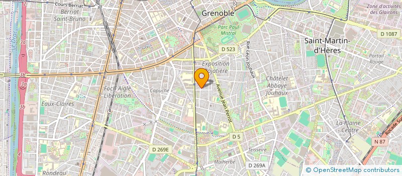 localisation de l'entreprise MADAME CELINE GAUDE  GRENOBLE
