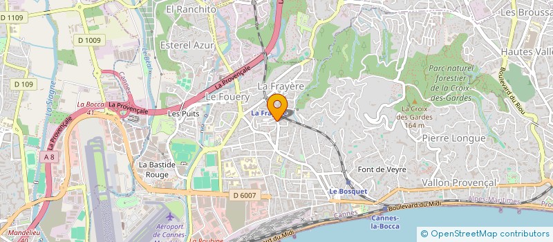 localisation de l'entreprise MADAME CELINE GAUDEL à CANNES