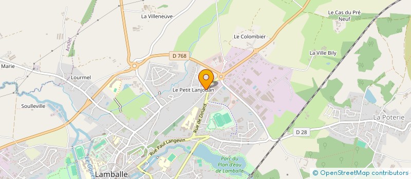 localisation de l'entreprise MADAME CELINE GAUDIN  LAMBALLE-ARMOR