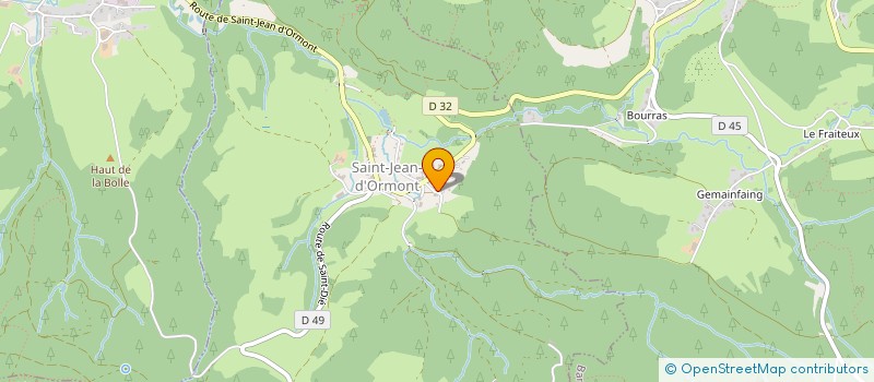 localisation de l'entreprise MADAME CELINE GAUDRON  SAINT-JEAN-D'ORMONT