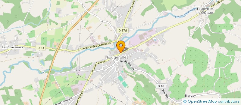 localisation de l'entreprise MADAME CELINE GAUTHIER  FOUGEROLLES-SAINT-VALBERT