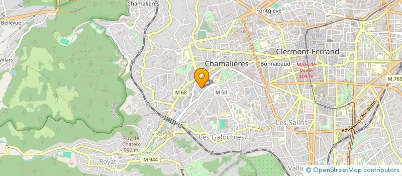 localisation de l'entreprise MADAME CELINE GAUTIER à CHAMALIERES