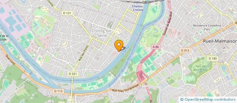 localisation de l'entreprise MADAME CELINE GAUTIER  CROISSY-SUR-SEINE