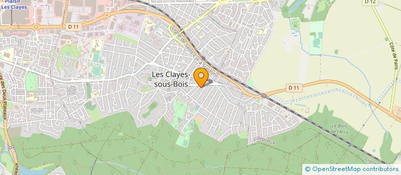 localisation de l'entreprise MADAME CELINE GAVACHE à LES CLAYES-SOUS-BOIS