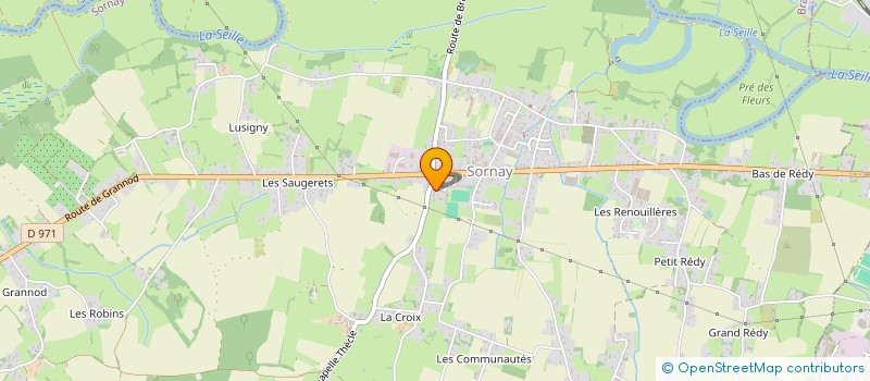 localisation de l'entreprise MADAME CELINE GAY  SORNAY