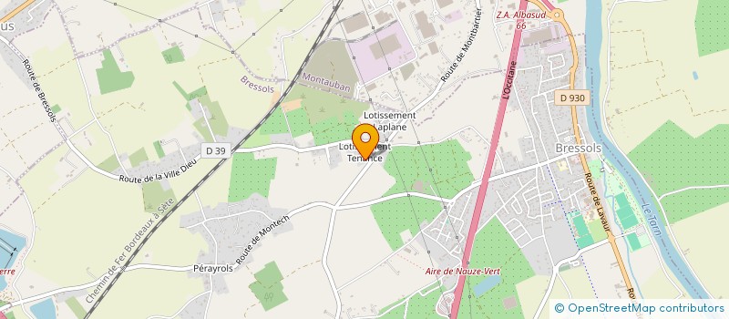 localisation de l'entreprise MADAME CELINE GAYRAUD  BRESSOLS